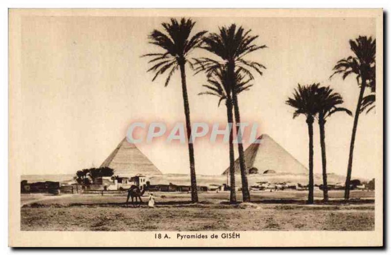 Postcard Ancient Egypt Pyramids of Egypt GISEH