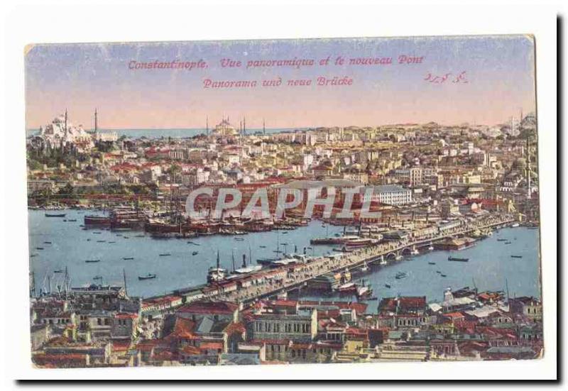 Turkey Turkey Constantinople CPA Panoramic View and the new