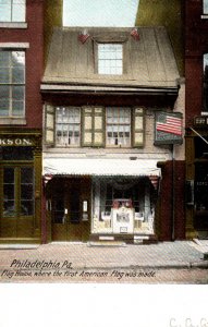 Pennsylvania Philadelphia Flag House Where The First American Flag Was Made