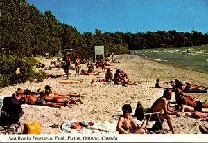 Canada Ontario Picton Sandbanks Provincial Park Beach View 1989