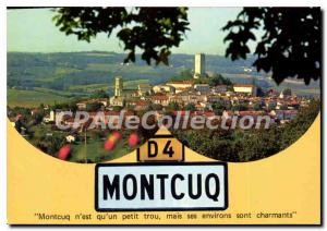 Postcard Modern Montcuq Capital Du Quercy Blanc