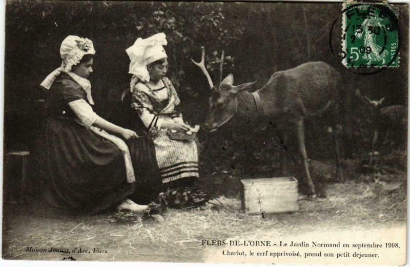 CPA Flers-de-l'Orne - Le Jardin Normand en septembre 1908 (800392)