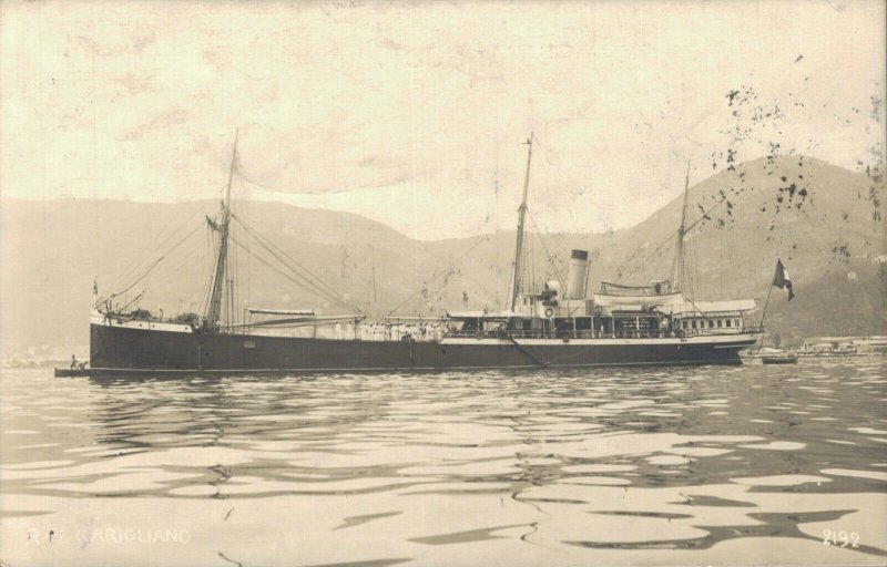 Nautica - Italian Battleship Nave Garigliano - Real Photo 03.70
