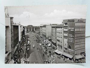 Bahnhofstraße Hannover Germany Vintage RP Postcard 1955