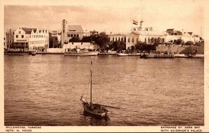 Curacao Willemstad Entrance St Anna Bay With Governor's Palace