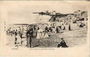 CPA MERS-LES-BAINS La Plage a MarÃ©e basse (24980)