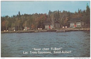 Anse chez Ti-bert Lac Trois-Saumons, Saint-Aubert, Quebec, Canada, PU-1969