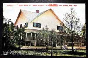 Green Bay, WI - Front Vies of White Gables at Red Banks - Early 1900s