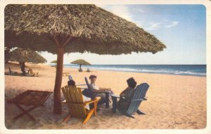 1948, C & Air Lines, Varadero Beach, Cuba, Airlines Adv, Old Post Card