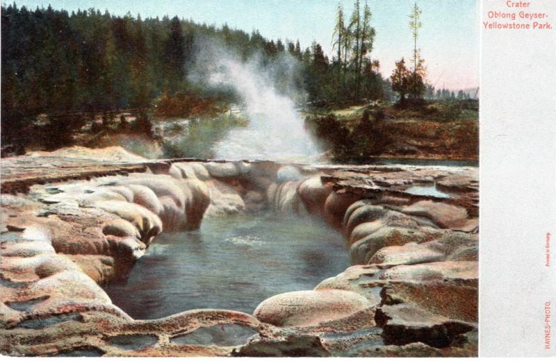 Crater, Oblong Geyser, Yellowstone National Park, 1905-06