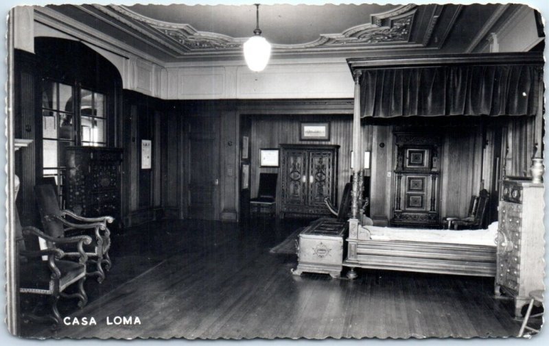 Postcard - Sir Henry Pellatt's Bedroom, Casa Loma - Toronto, Canada