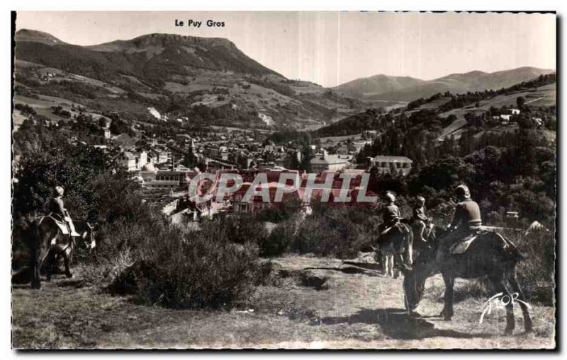 Old Postcard La Bourboule Puy Big Donkey Donkey