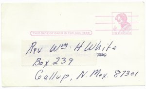 US UX48 4 cent Lincoln, addressed- not sent