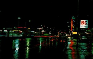 Canada Quebec Boulevard Laure La Nuit Chrome Postcard 08.78