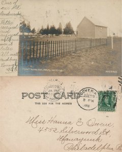 DOVER N.J. FRIEND'S MEETING HOUSE 1916 REAL PHOTO ANTIQUE POSTCARD RPPC