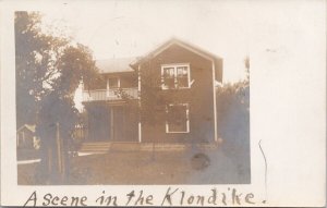 House 'A Scene in the Klondike' Alaska or Yukon c1906 RPPC Postcard H54