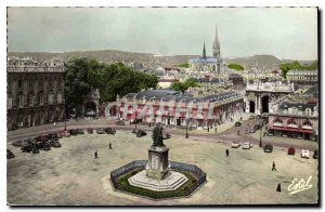 Old Postcard Nancy Place Stanislas Arc de Triomphe and the Church St Epvre