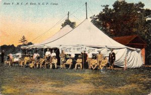 NGP Camp State Camp YMCA Tent Vintage Postcard AA58608