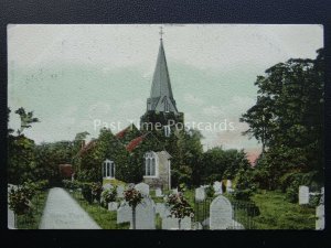 Bucks STOKE POGES CHURCH with Church Steeple - Thomas Gray Poetry c1906 Postcard