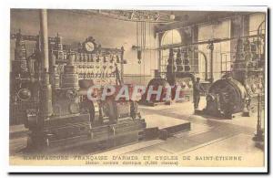 Manufacture Francaise ladies and Saint Etienne cycles Old Postcard Electric C...