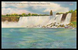 American Falls and Bridal Veil from Canadian Side, Niagara Falls