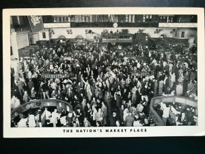 Vintage Postcard 1950-1960 The Nation's Market Place NY Stock Exchange NYC