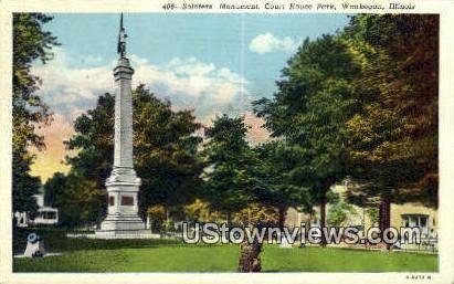 Soldier's Monument, Court House Park - Waukegan, Illinois IL