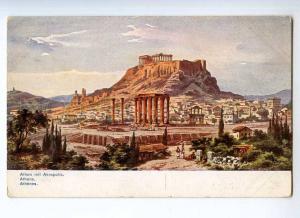 247214 GREECE PERLBERG ATHENES Acropolis Vintage postcard