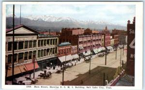 SALT LAKE CITY, UT ~   Z.C.M.I. Department Store  MAIN STREET c1910s Postcard