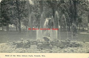 WI, Tomah, Wisconsin, Gillett Park, Maid Of The Mist Water Fountain, 1919 PM