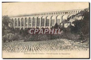 Old Postcard Environs of Aix en Provence Bridge and Aqueduct Roquefavour