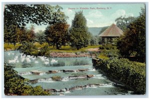 Water Stream Scene In Kirkside Park Scenic View Roxbury New York NY Postcard