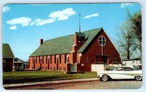 NORTH WEBSTER, Indiana IN ~ CHURCH of GOD 1959 Kosciusko County Postcard