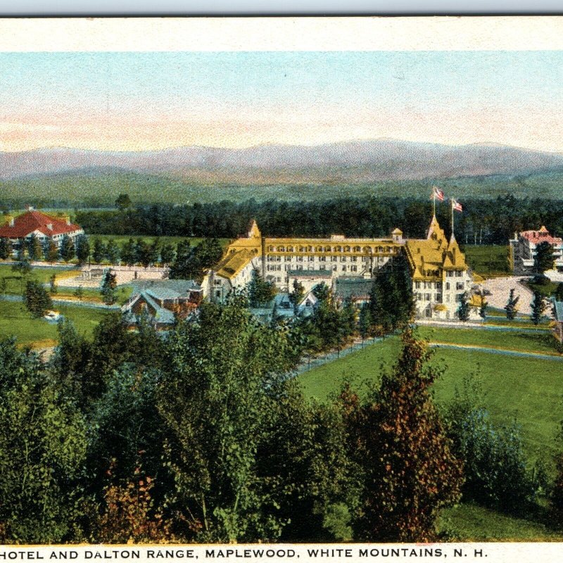 c1910s Dalton Range, Maplewood, White Mountains, NH Hotel Resort Postcard A274