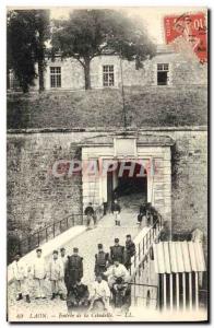 Postcard Old Army Barracks Laon entrance to the citadel