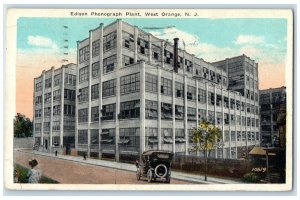1930 Edison Phonograph Plant West Orange New Jersey NJ Vintage Antique Postcard