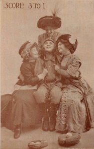 DS1/ Baseball Sports Comic Postcard c1910 Player Uniform Romance 247