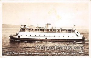 Real Photo - MR Chessman Ferry Astoria Ore, Megler, Washington USA Ship 1957 ...