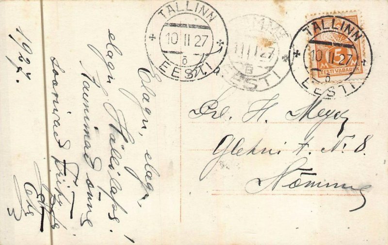 RPPC ACTOR LIEDTKE & LYA MARA TALLINN VERLAG 56/2 ESTONIA PHOTO POSTCARD 1927