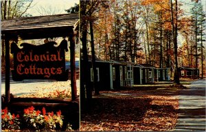 Vtg Burlington Vermont VT Colonial Cottages Postcard