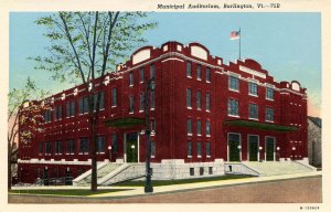 VT - Burlington. Municipal Auditorium