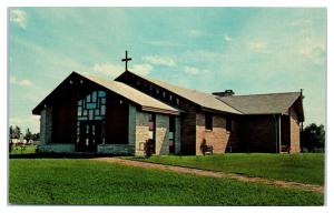 1960s/70s Methodist Church, Mercer, WI Postcard