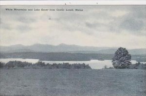 Maine Center Lovell White Mountain And Lake Kezar From Center Lovell Albertype
