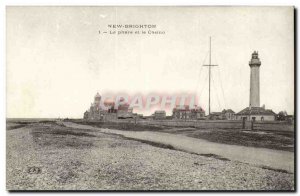 Old Postcard New Brighton Lighthouse and the casino (lighthouse)