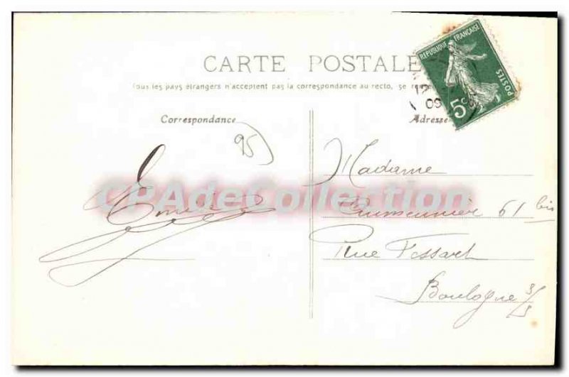 Old Postcard Enghien Les Bains Hotel De Ville