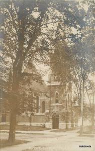 Baptist Church C-1910 CALAIS MAINE RPPC Real Photo postcard 1417
