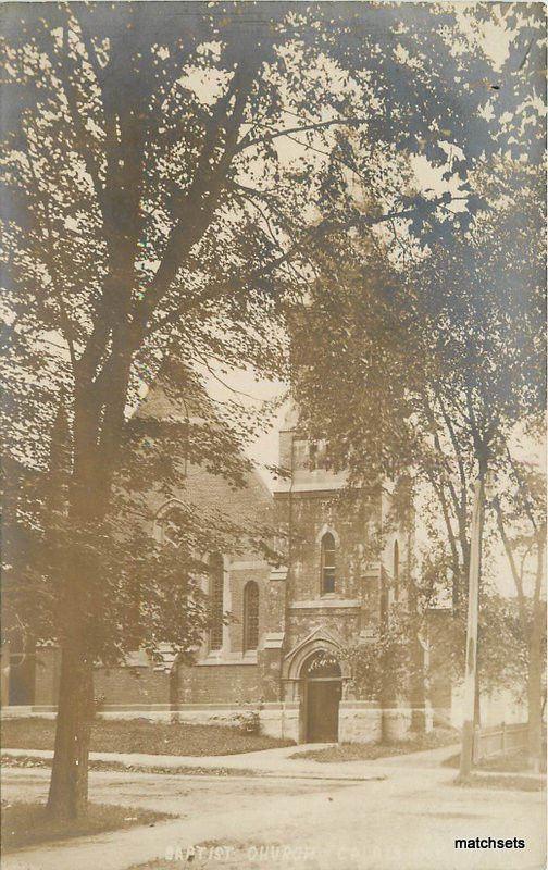 Baptist Church C-1910 CALAIS MAINE RPPC Real Photo postcard 1417 