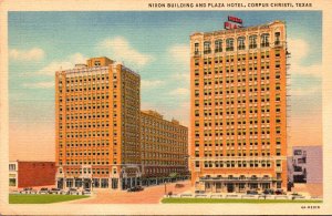 Texas Corpus Christi Nixon Building and Plaza Hotel Curteich