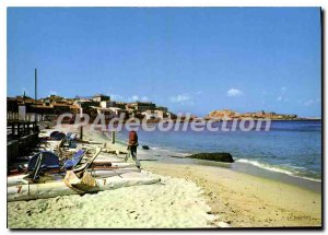 Postcard Modern Ile Rousse Beach