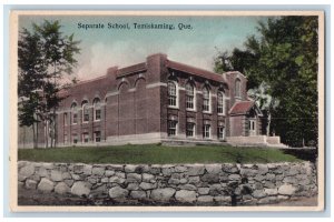 c1950's Separate School Temiskaming Quebec Canada Vintage Unposted Postcard 